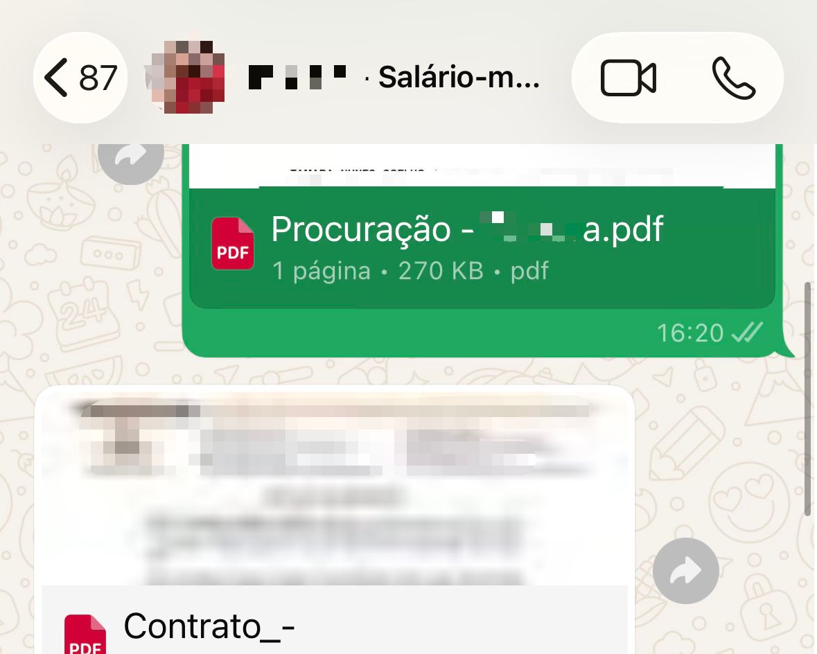 Conversa com mãe atendida